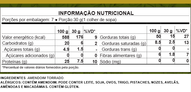 Pasta Pura de Amendoim Torrado - Artesanal